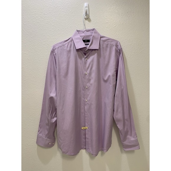 Hugo Boss Other - Boss Purple Mens Striped Button-Down Long Sleeve Shirt  43 / 17
